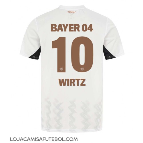 Camisa de Futebol Bayer Leverkusen Florian Wirtz #10 Equipamento Secundário 2024-25 Manga Curta